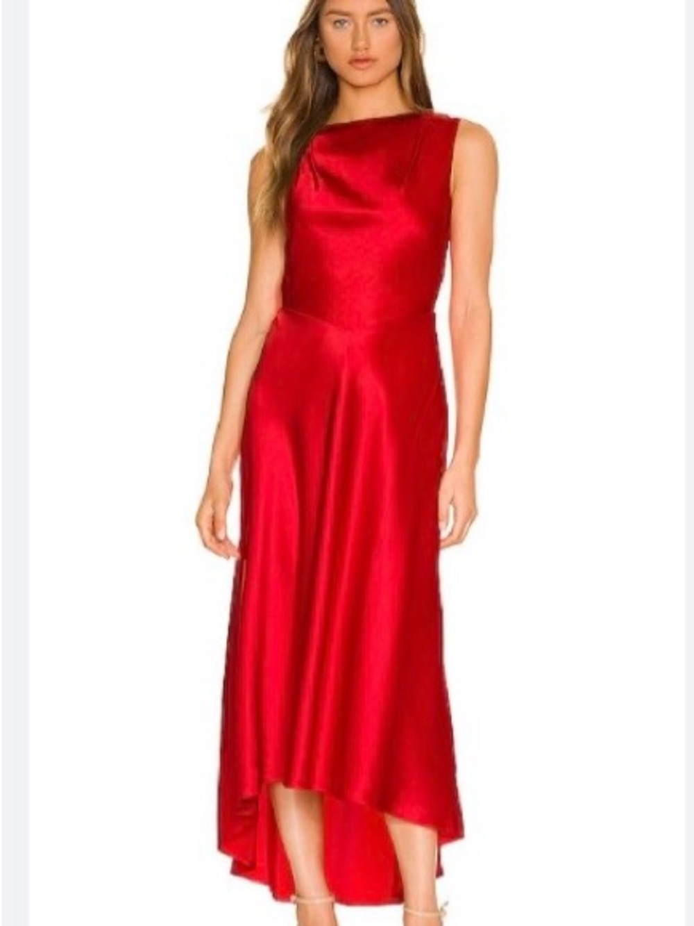 SALONI Red High-Low Evening Dress